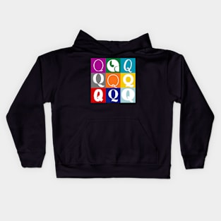 Letter Q, the pattern 1 Kids Hoodie